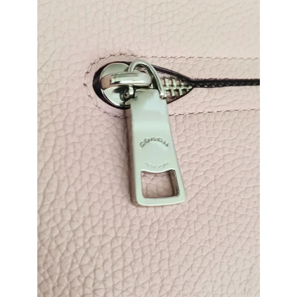 Coach Chaise Crossbody Lt Pink Pebbled Leather 35543 Tassel Trim